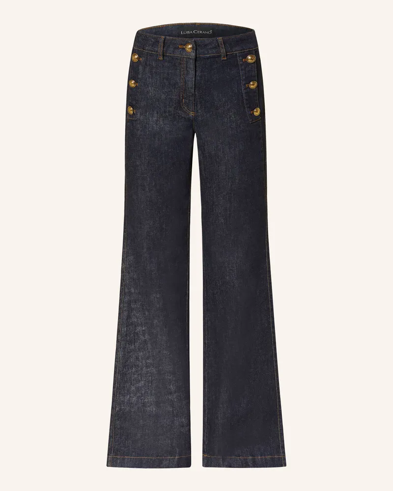 Luisa Cerano Bootcut Jeans blau 252