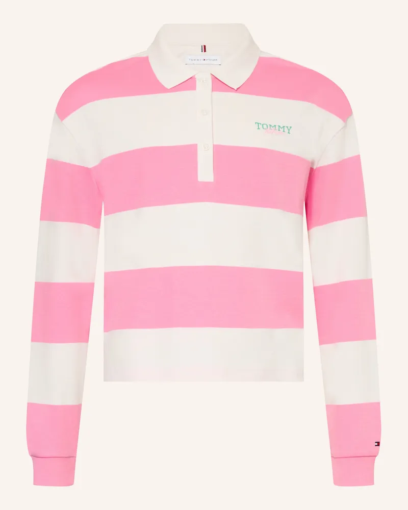 Tommy Hilfiger Rugbyshirt pink Weiss