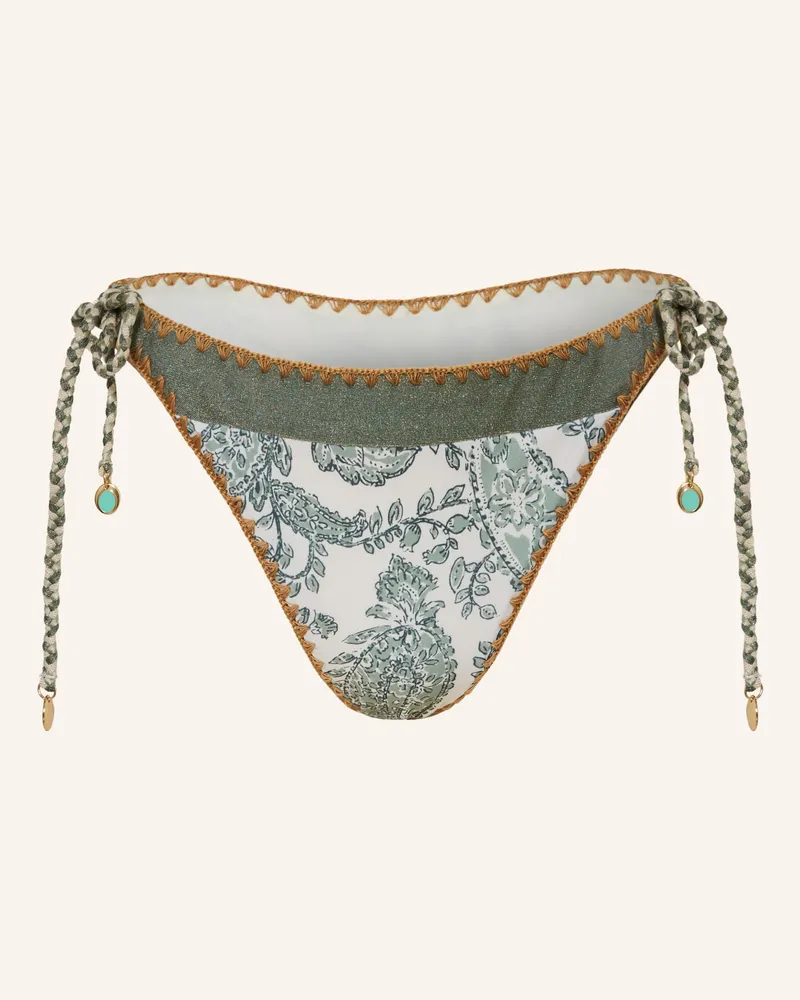 Banana Moon Triangel-Bikini-Hose Blika Nassimia Mit Glitzergarn weiss Ecru