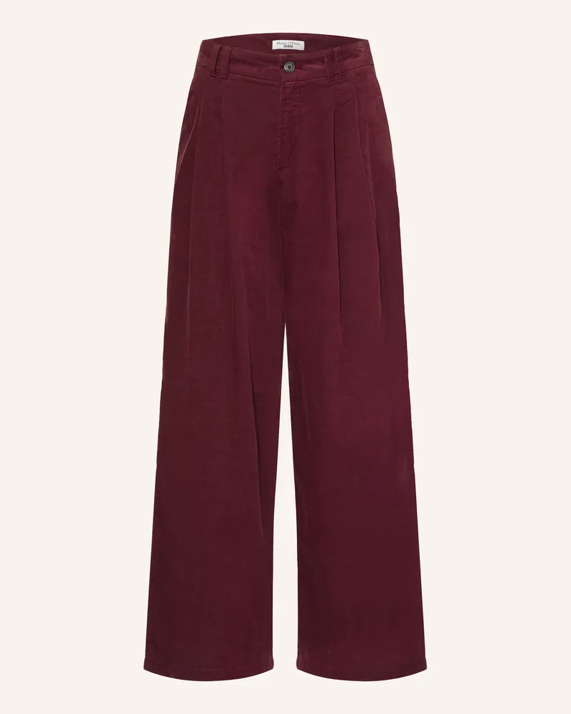 Marc O'Polo Marlenehose Aus Cord rot Dunkelrot