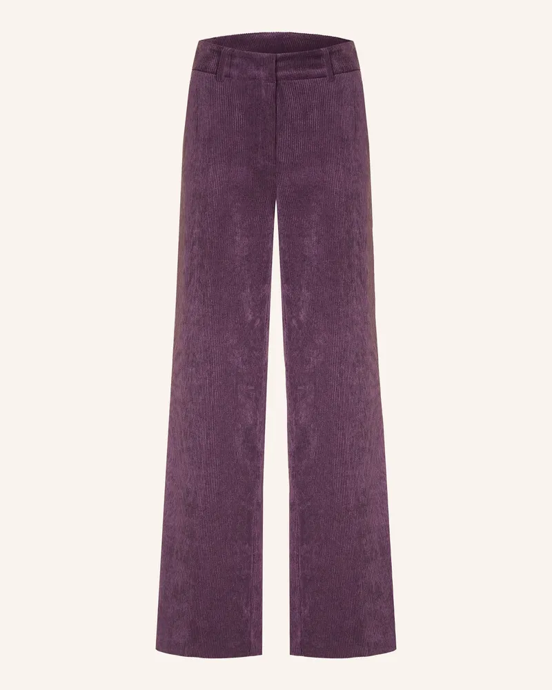 Darling Harbour Marlenehose Aus Cord lila 02