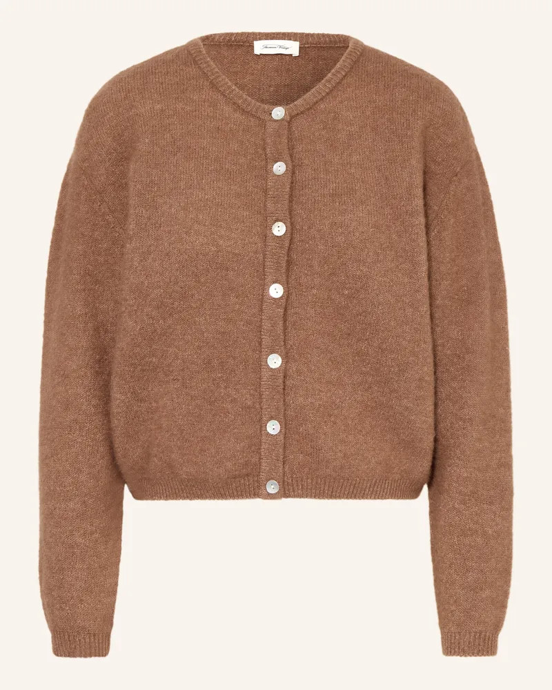 American Vintage Strickjacke Mit Alpaka braun Braun