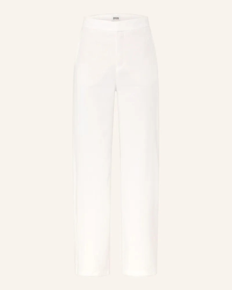 Drykorn Marlenehose Fae Mit Leinen weiss Ecru