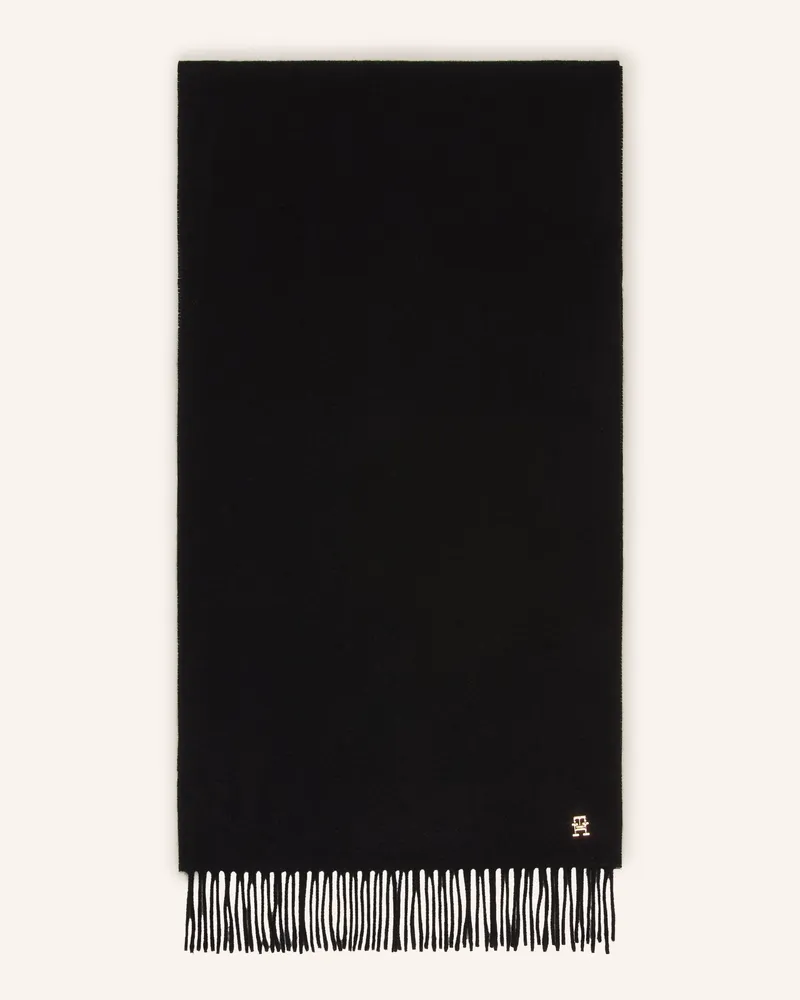 Tommy Hilfiger Cashmere-Schal schwarz Schwarz