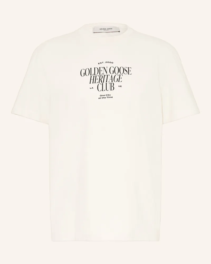 Golden Goose T-Shirt Journey weiss Creme