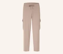Cargohose Urbanex Transit Tapered Fit Aus Flanell braun