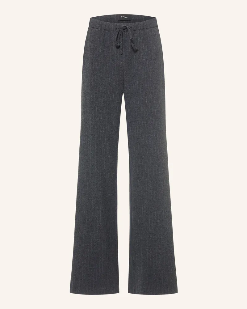 OPUS Marlenehose Melane grau Dunkelgrau