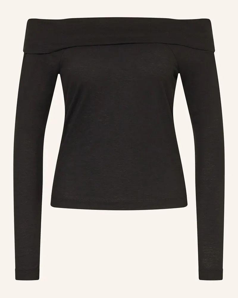 Drykorn Off-Shoulder-Longsleeve ARAYA Schwarz