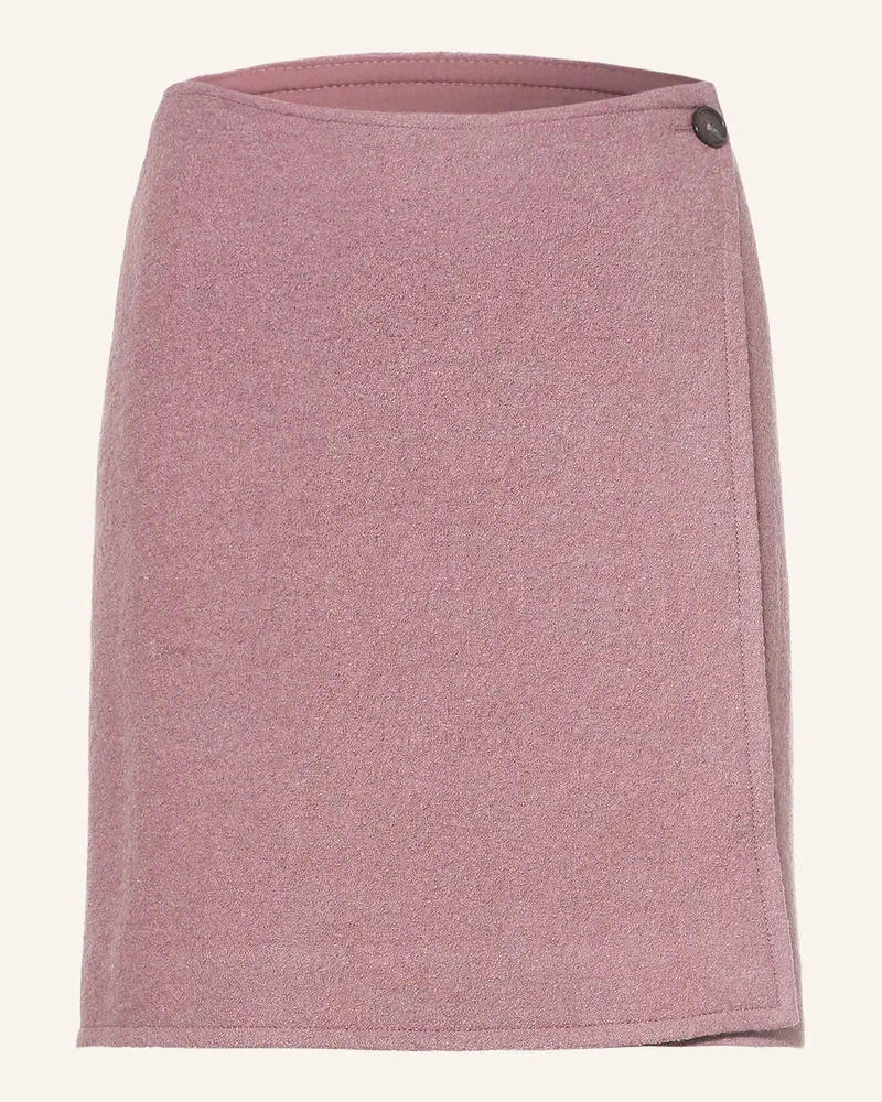 Marc O'Polo Bouclé-Rock In Wickeloptik rosa Altrosa