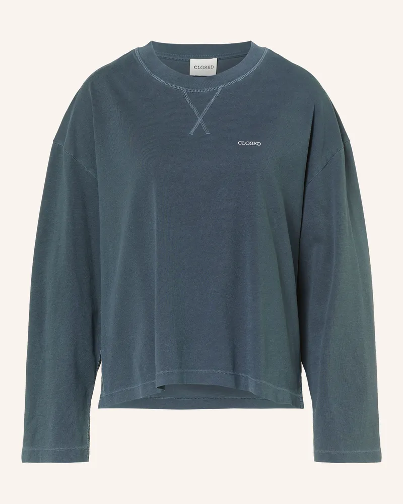 Closed Longsleeve blau Blaugrau