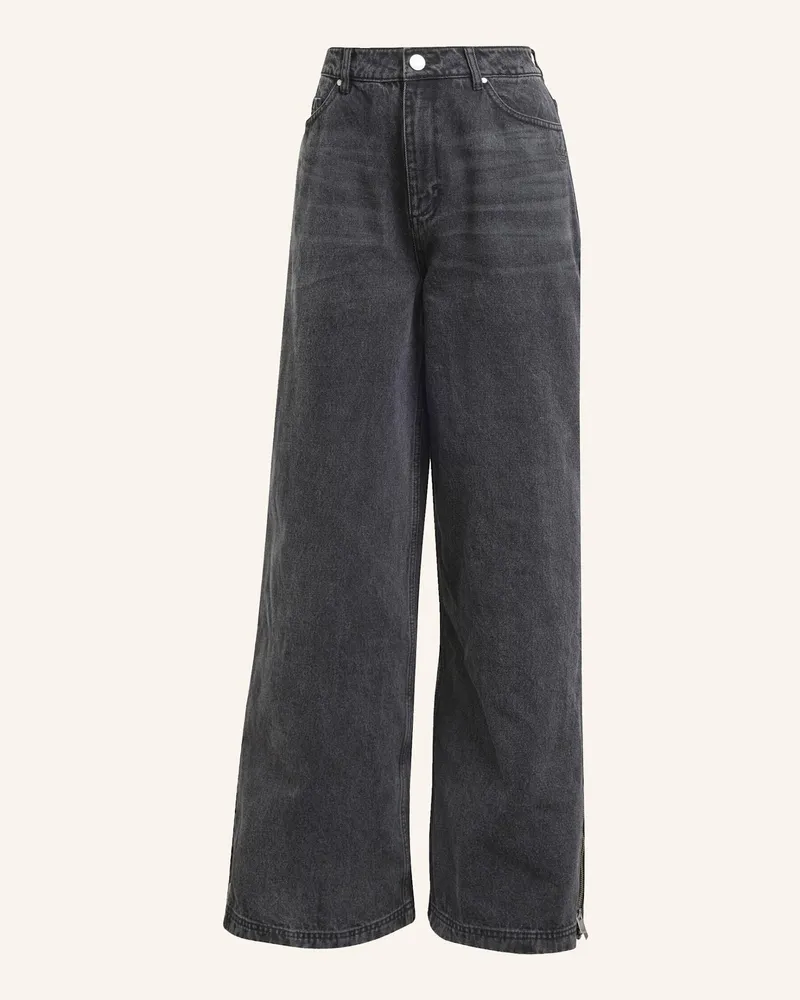 adidas ADILENIUM SEASON 3 ZIP WASHED JEANS Schwarz