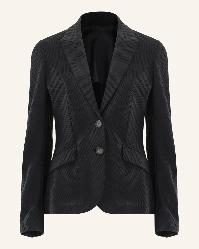van Laack Mantel Modern Fit schwarz Schwarz