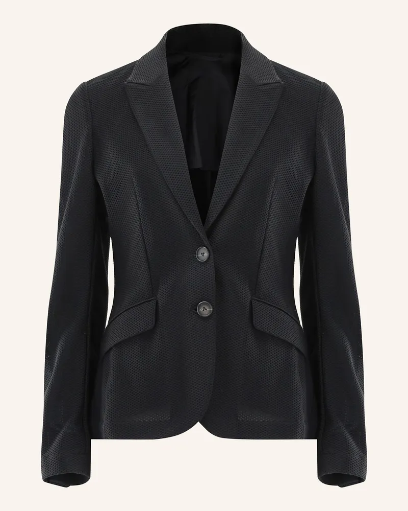 van Laack Mantel Modern Fit schwarz Schwarz