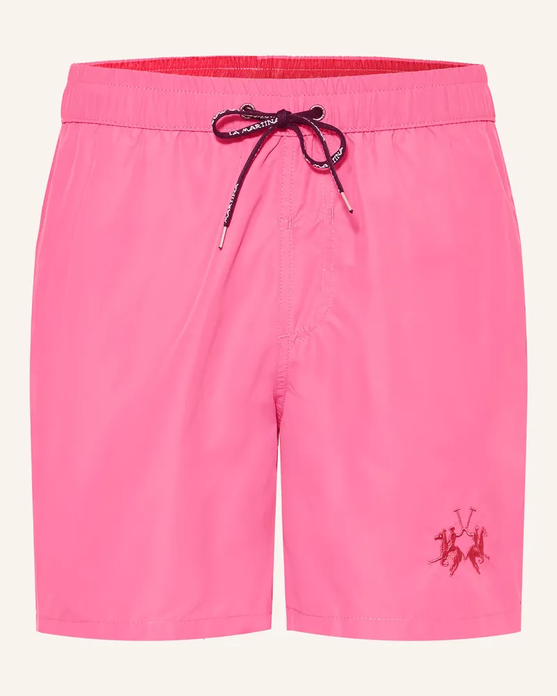 La Martina Badeshorts pink Pink