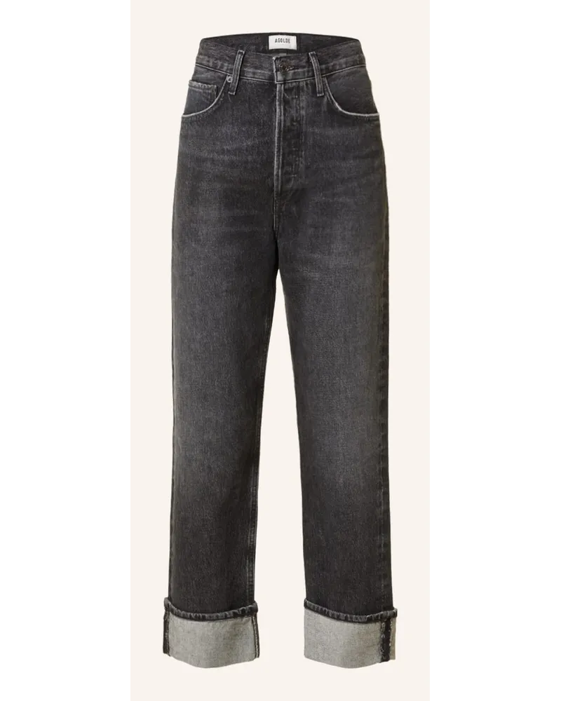 AGOLDE Straight Jeans FRAN Schwarz