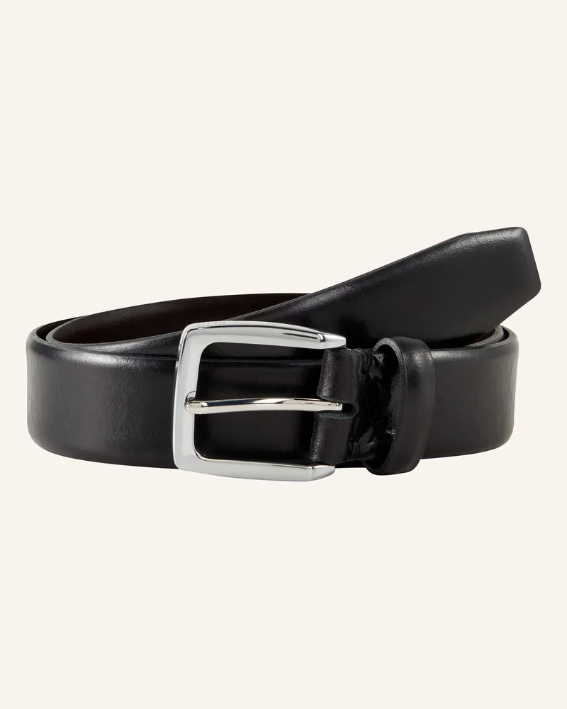 windsor. Ledergürtel schwarz Schwarz