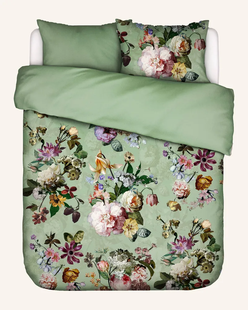Essenza Bettwäsche FLEUR zum Wenden Hellgrün
