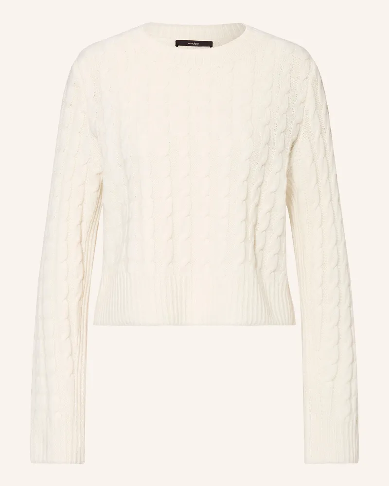 windsor. Pullover mit Cashmere Ecru