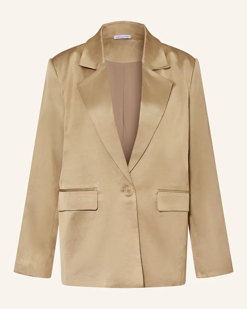 Mrs & HUGS Satinblazer gruen Hellgrün