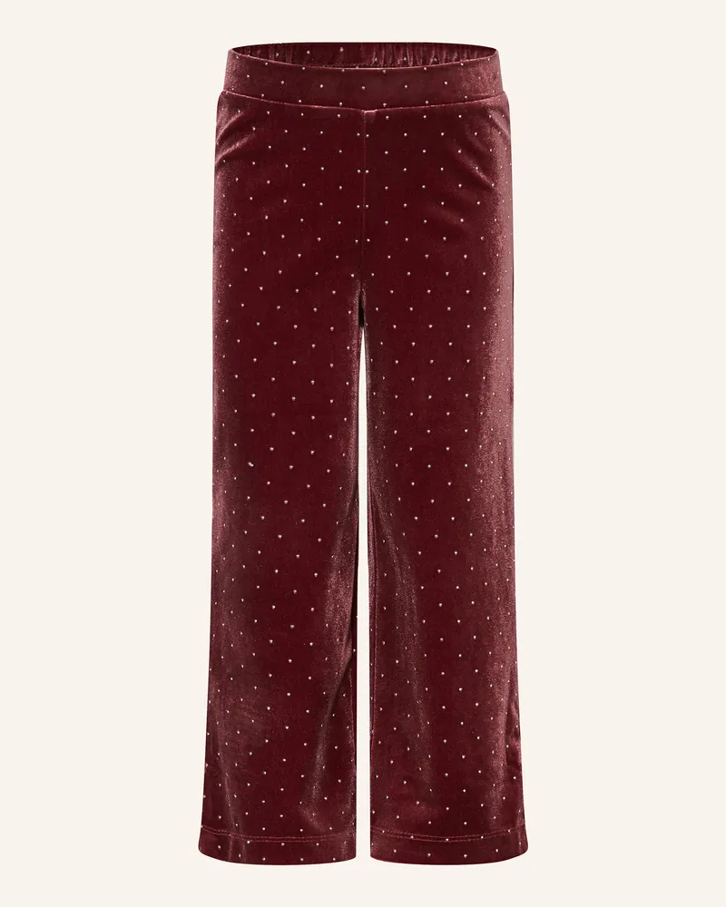 S.Oliver Samthose mit Schmucksteinen Altrosa