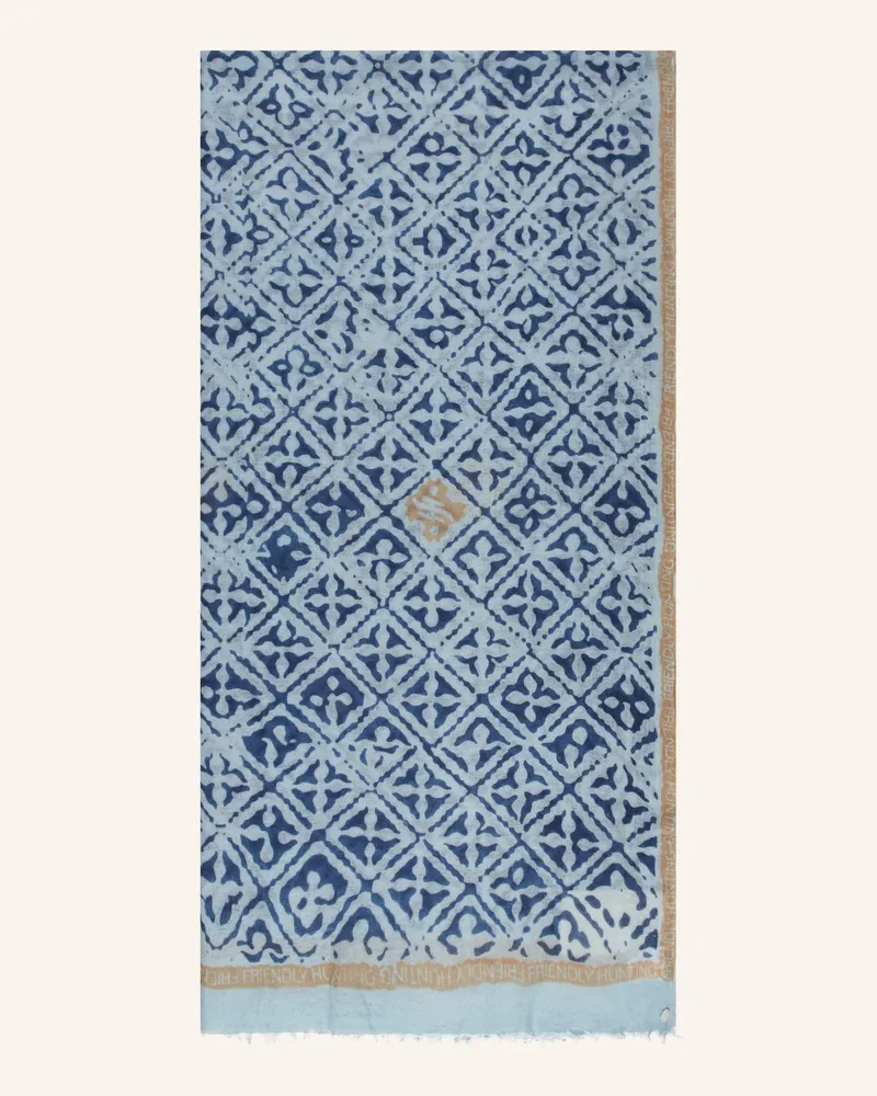Friendly Hunting Cashmere-Schal EYES OF MARAKECH Hellblau