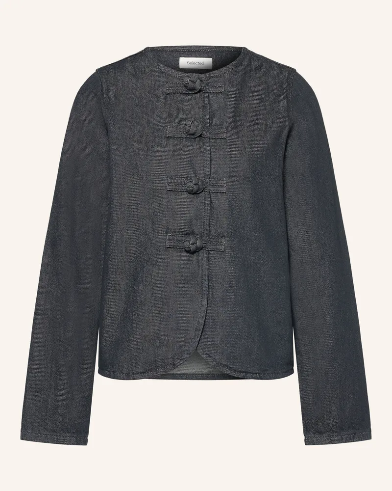 Selected Jeansblazer grau Dark