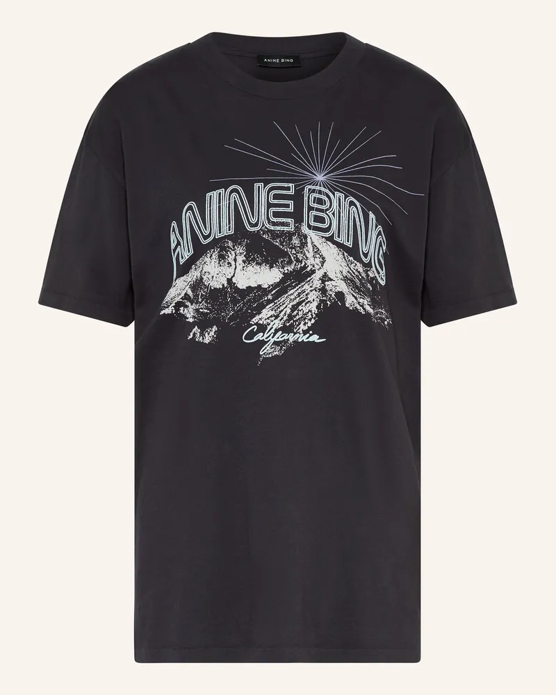 Anine Bing T-Shirt WALKER Schwarz