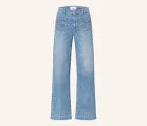 Wide Leg Jeans ADA mit Lochspitze