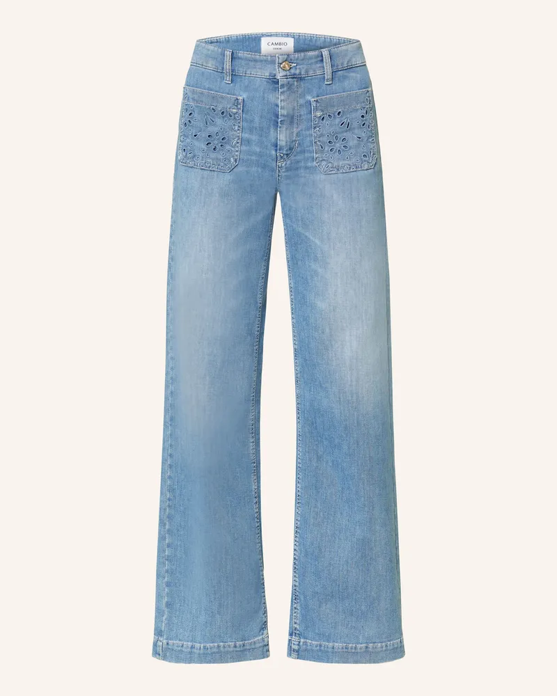 Cambio Wide Leg Jeans ADA mit Lochspitze 5311