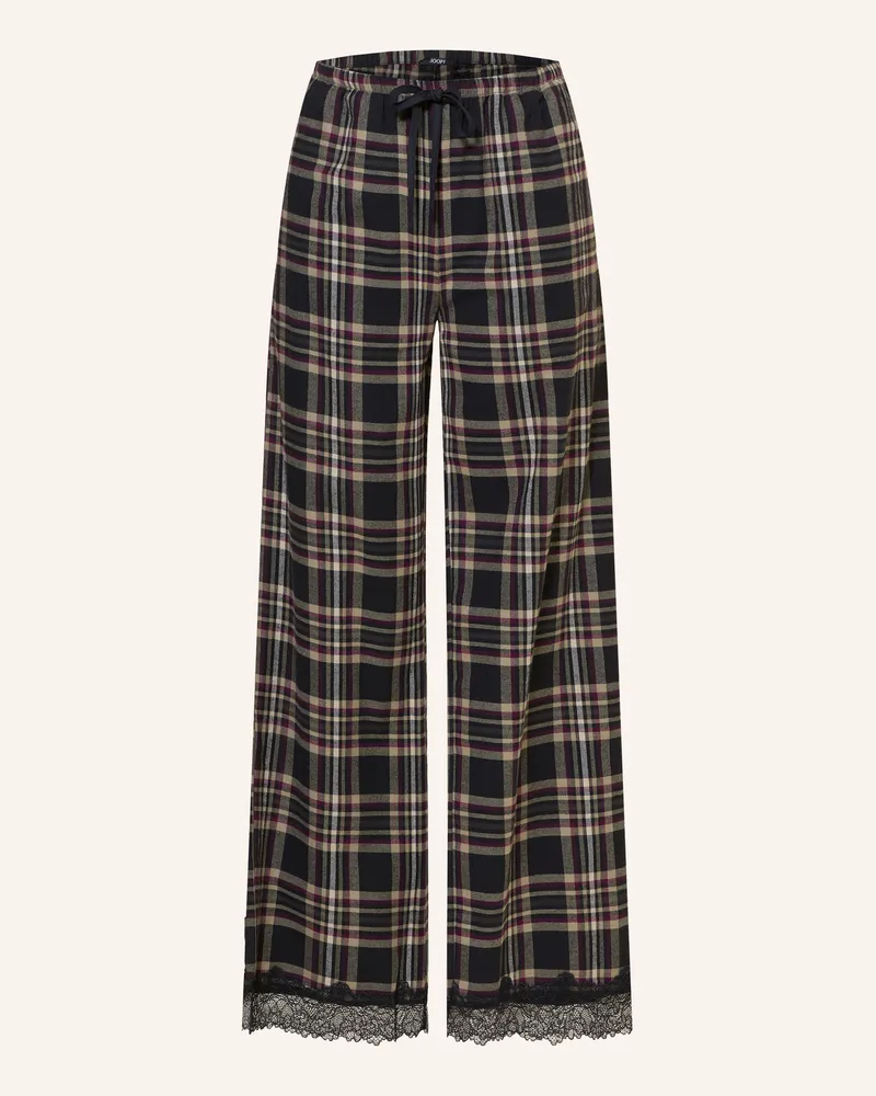JOOP! Schlafhose Aus Flanell blau Dunkelblau