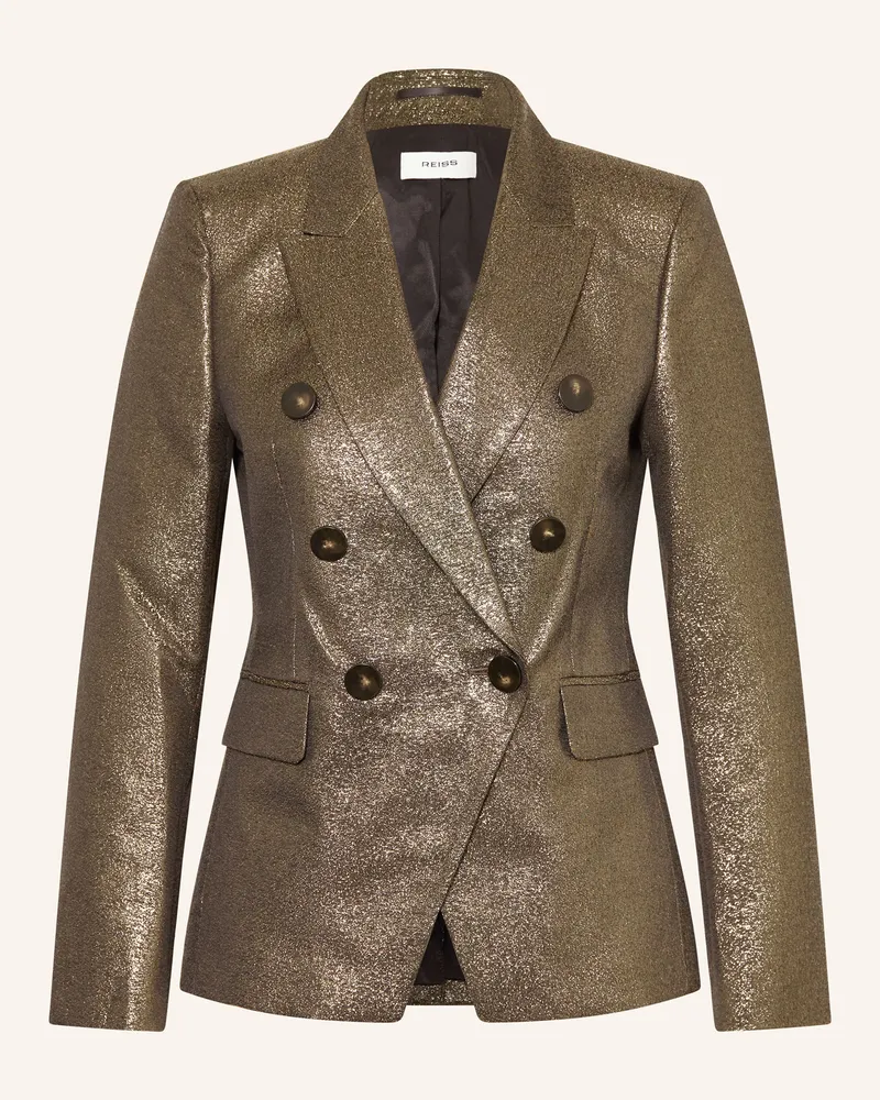 Reiss Blazer SIENNA mit Glitzergarn Gold