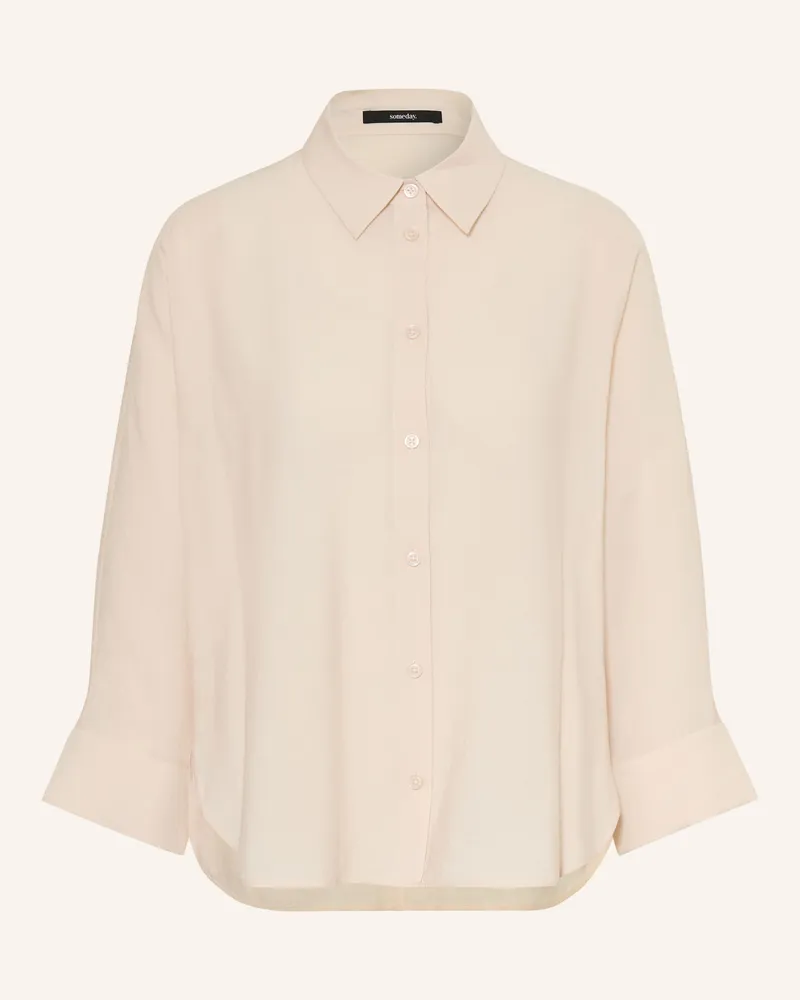 someday. Hemdbluse Zezilia Mit 3/4-Arm beige Beige