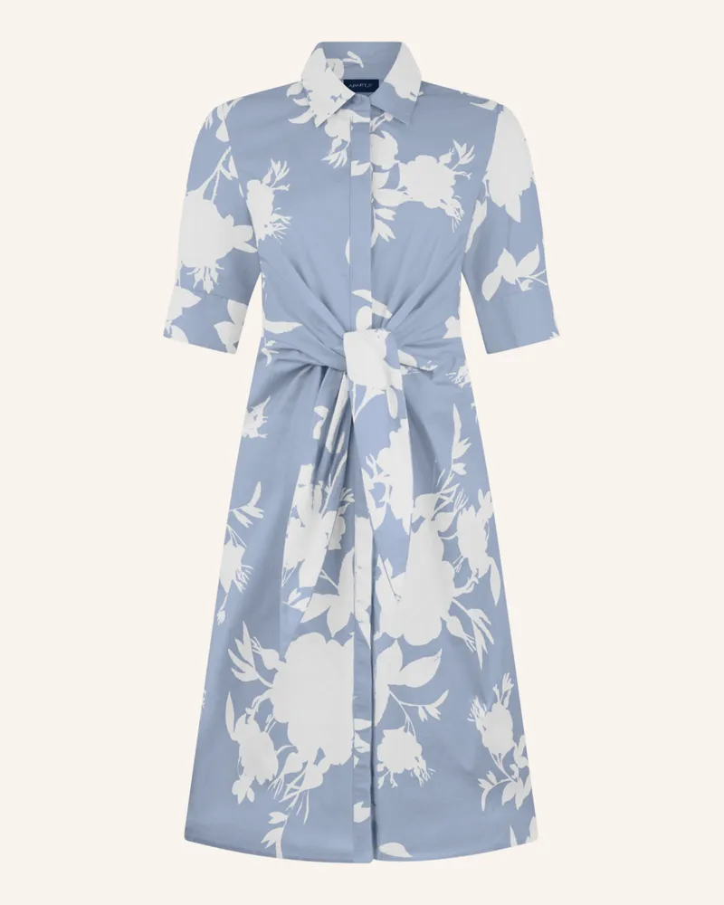 Apart Kurzes Bedrucktes Kleid blau Hellblau