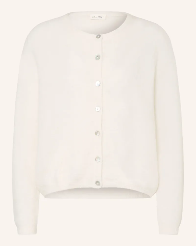 American Vintage Strickjacke Mit Alpaka weiss Weiss