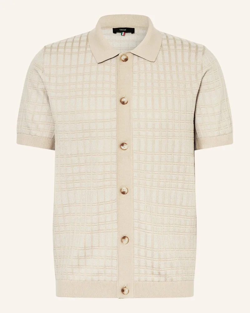 cinque Strickhemd CIYARO Extra Slim Fit Beige