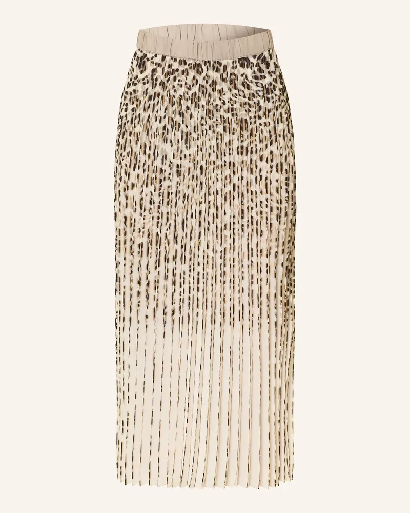 Sportalm Plisseerock braun Creme