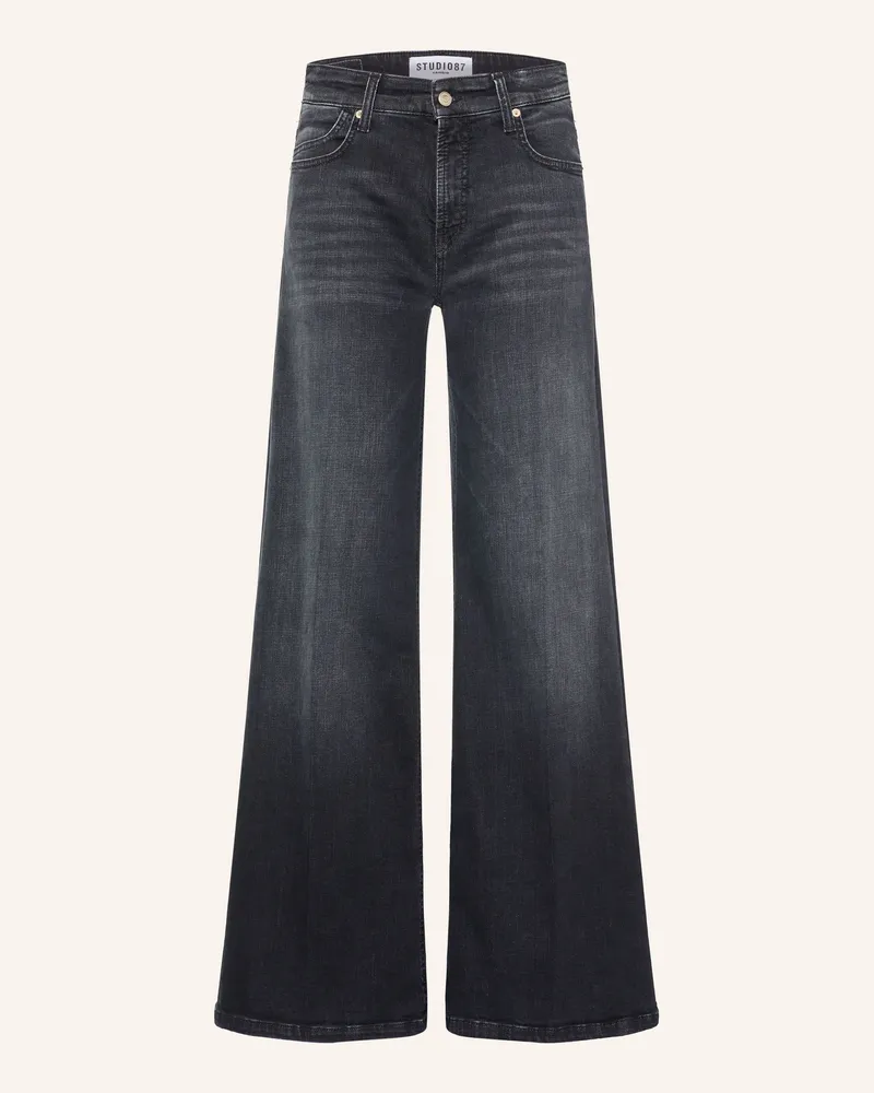 Cambio Flared Jeans Palazzo schwarz 5105