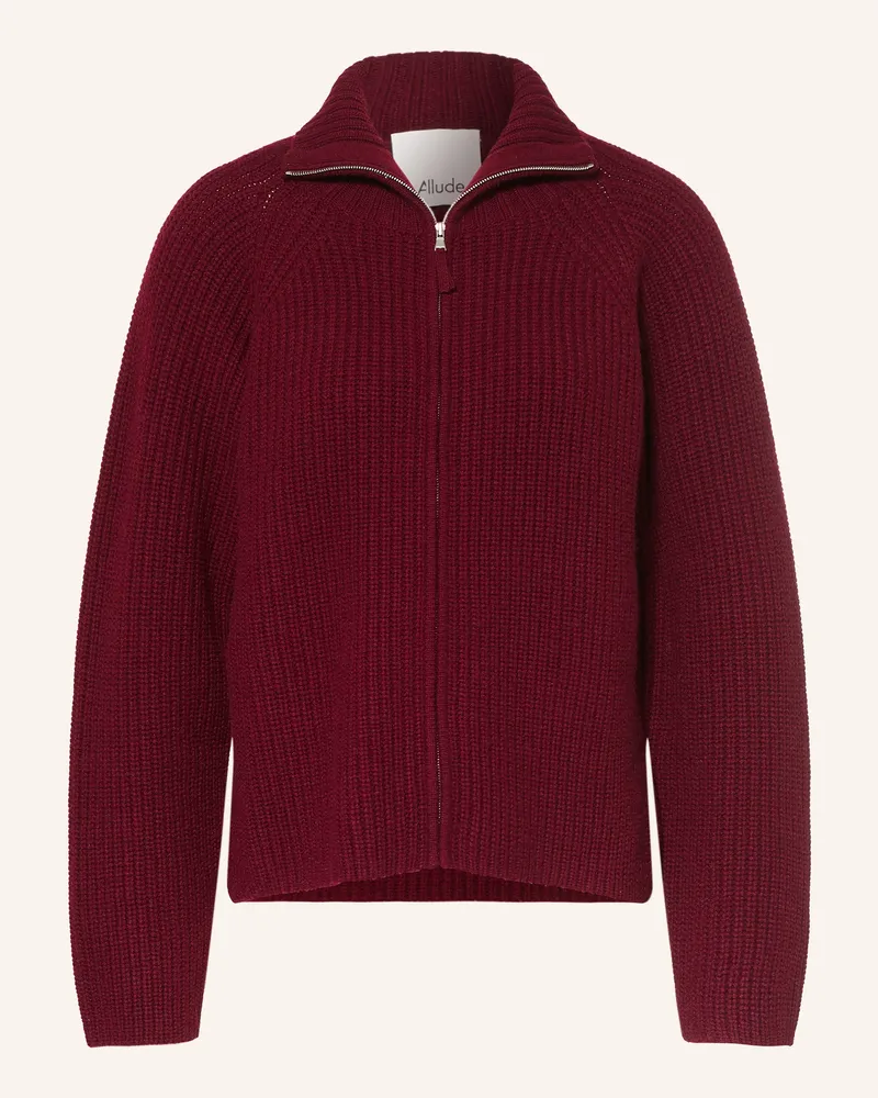ALLUDE Strickjacke Mit Cashmere rot Dunkelrot