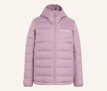 Terrex Multi Light Down Climawarm Kapuzenjacke lila