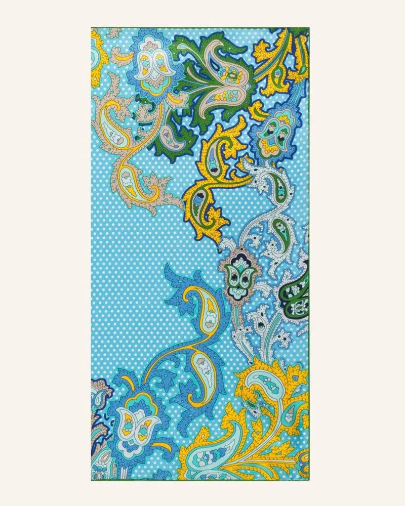Roeckl Seidentuch Paisley Illusion blau Hellblau