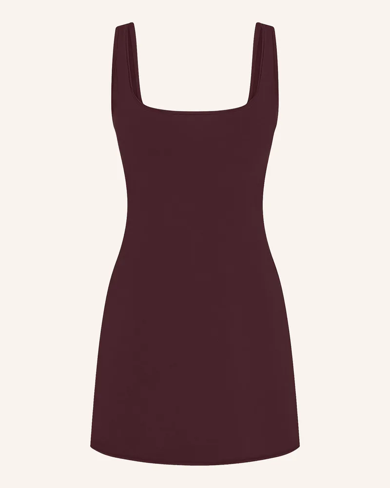 SKIMS Lounge-Kleid Cotton Jersey rot Currant