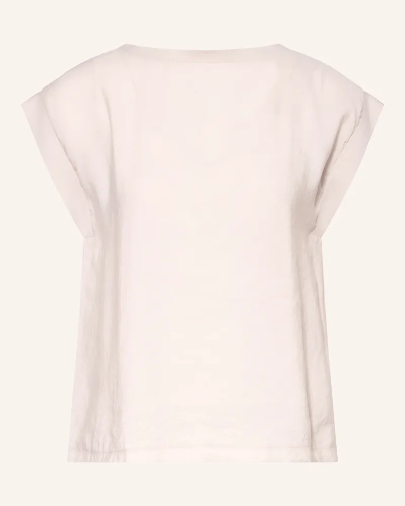 OPUS Blusentop Silkisi Im Materialmix beige Ecru