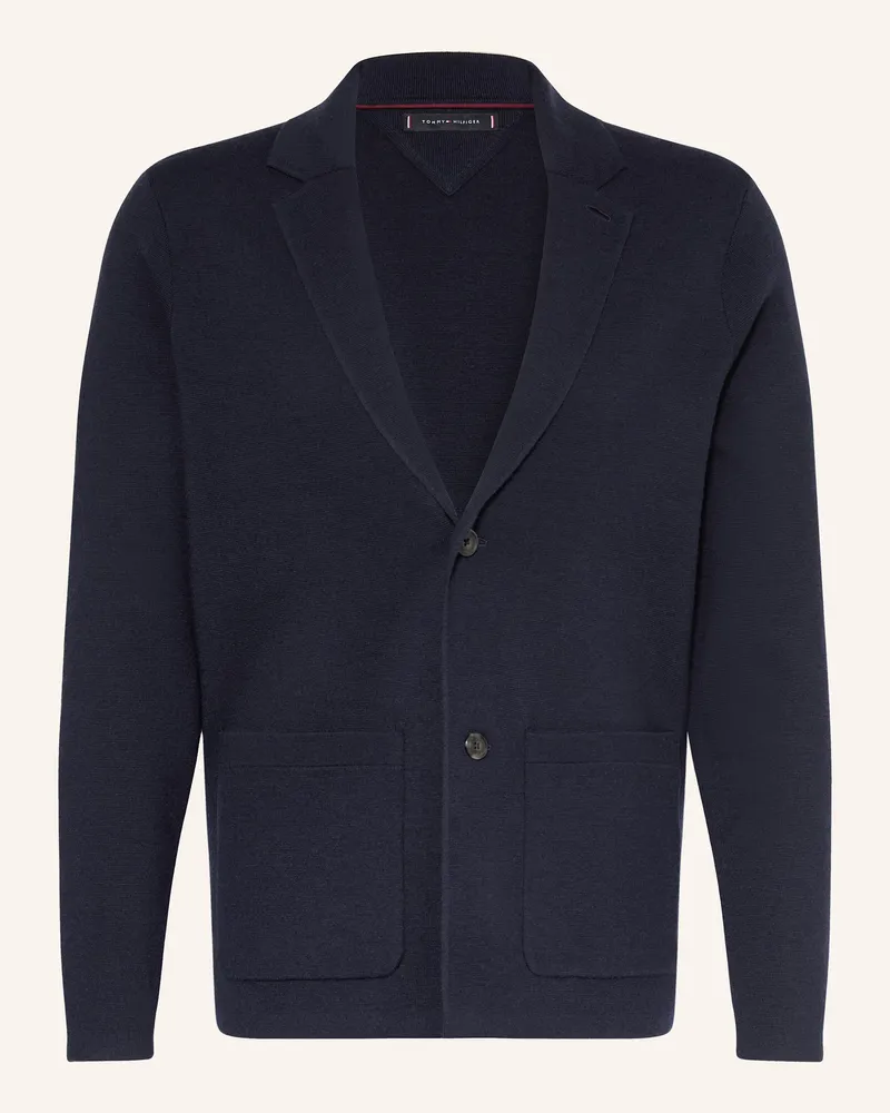 Tommy Hilfiger Strickjacke blau Dunkelblau