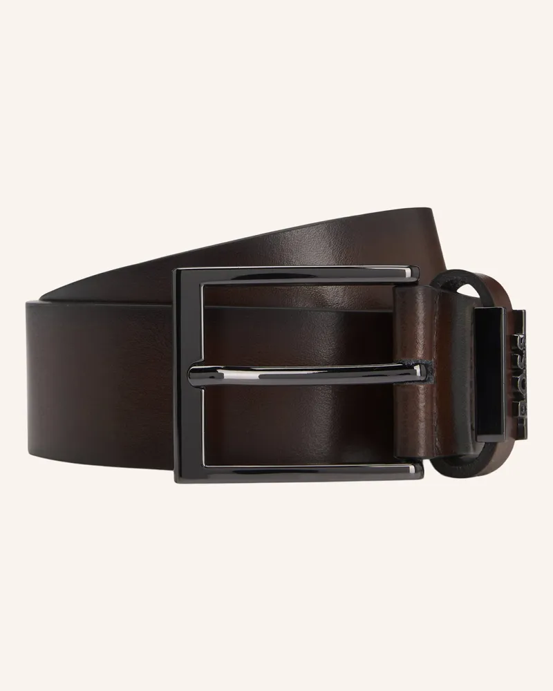 HUGO BOSS Business Gürtel Cole-Ant_Sz35 braun Dunkelbraun