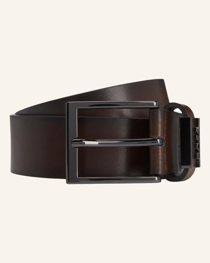 HUGO BOSS Business Gürtel Cole-Ant_Sz35 braun Dunkelbraun