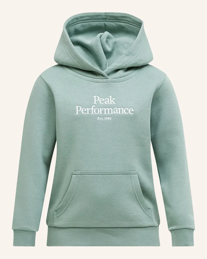 Peak Performance Kapuzensweatshirt gruen Hellgrün