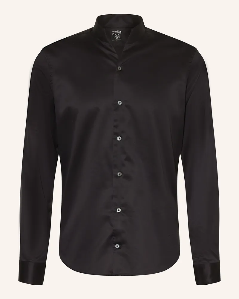 van Laack Hemd VL-RUDO-N Slim Fit mit Stehkragen Schwarz