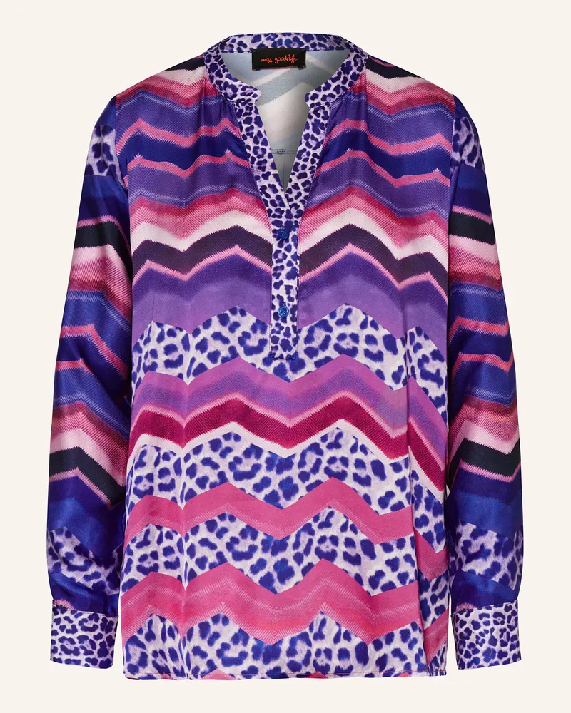 Miss Goodlife Blusenshirt aus Satin Lila