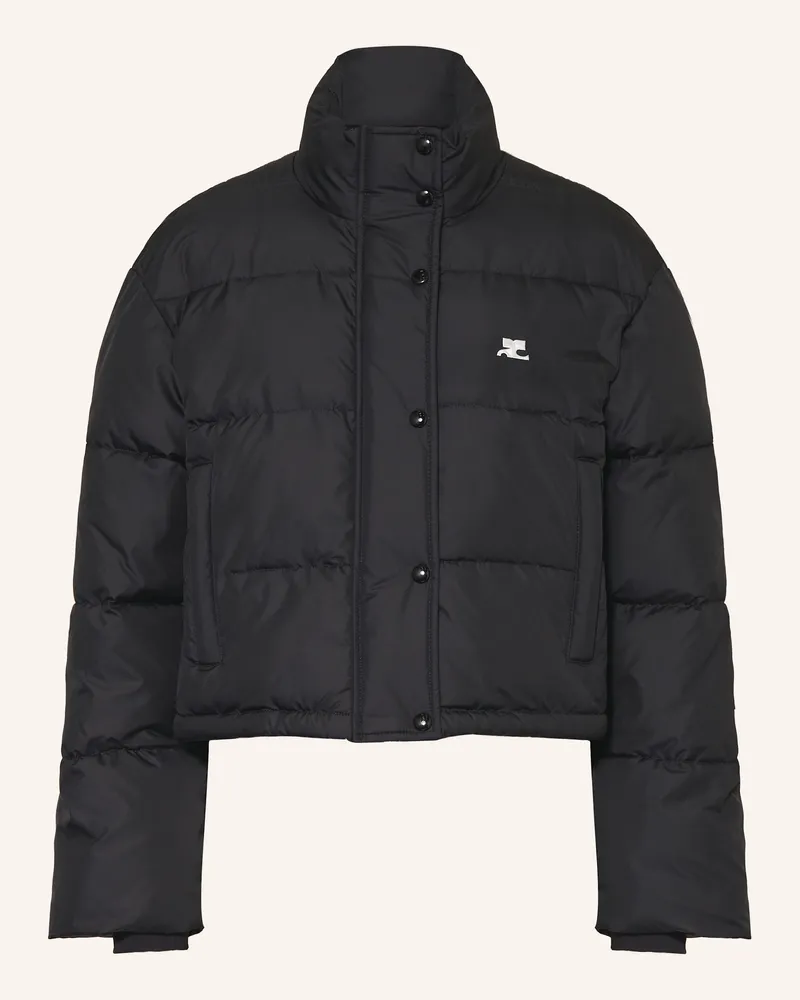 Courrèges Steppjacke schwarz Schwarz