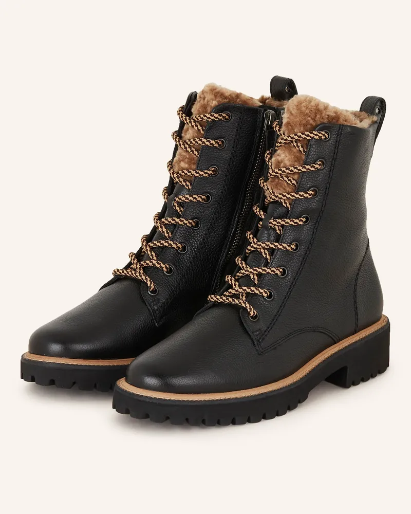 paul green Schnürboots Schwarz